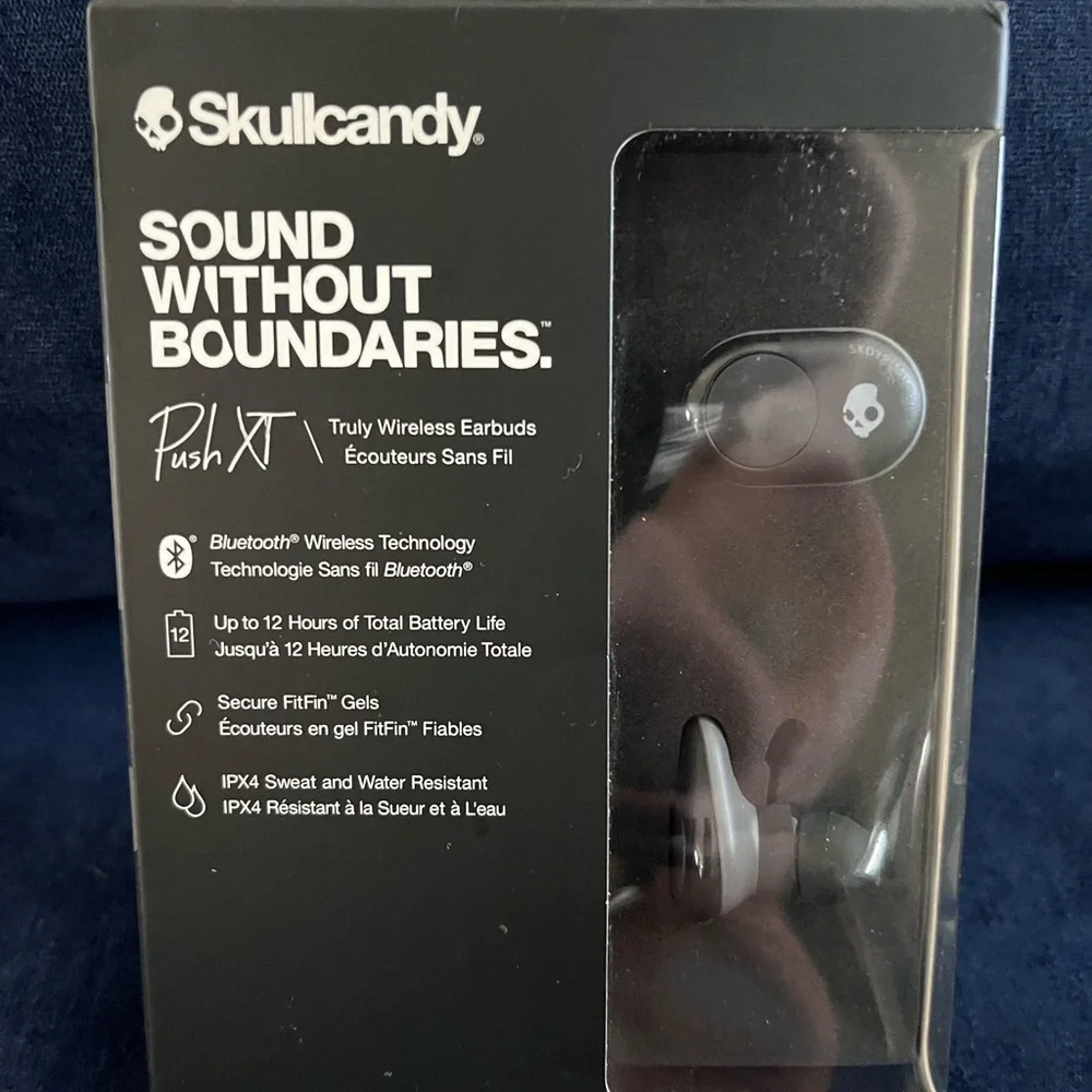 Skullcandy Push XT Wireless Earbuds - Black
